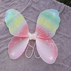 Multi colored angel wings